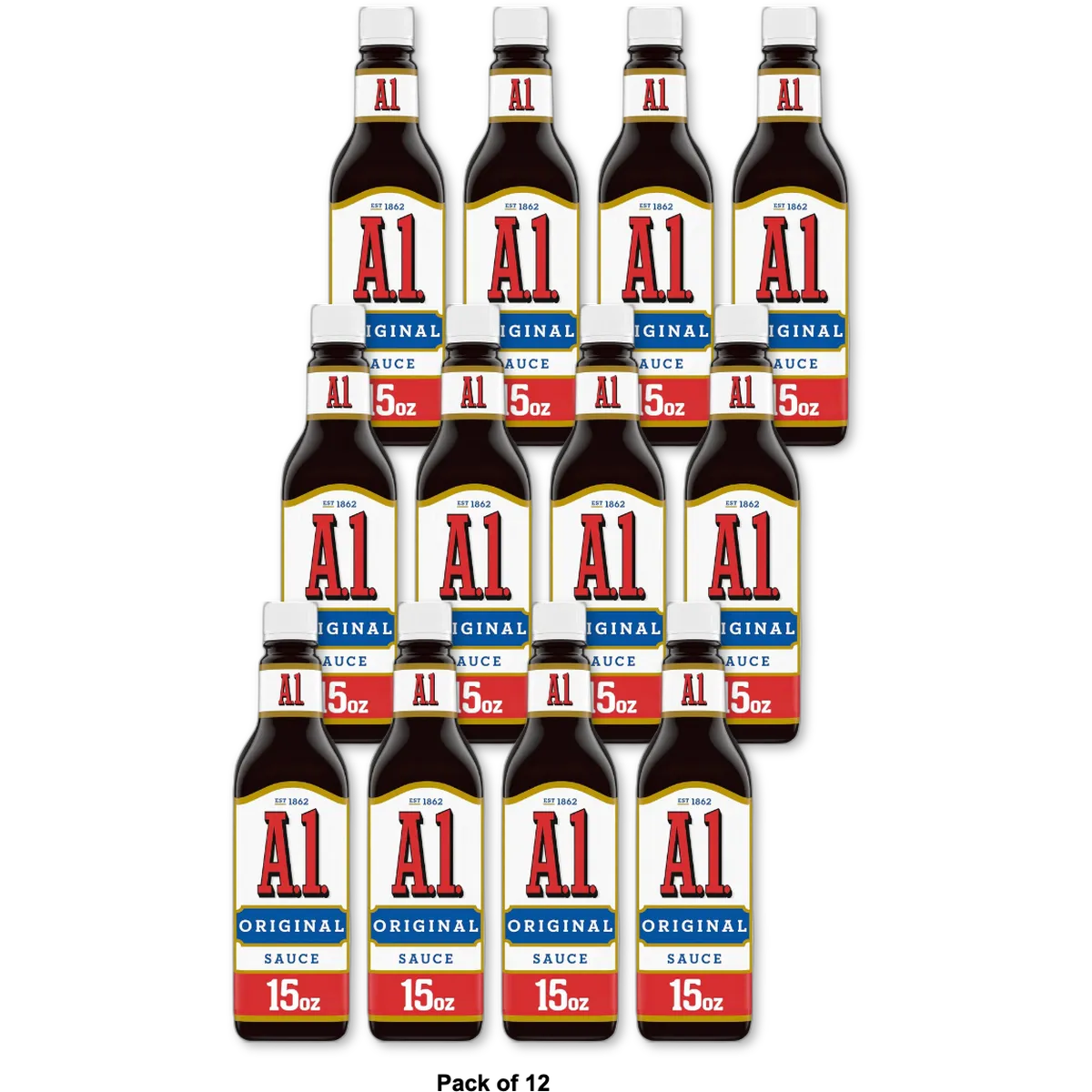 Kraft A.1. Steak Sauce 15 oz Original (Pack of 12)