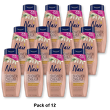 NAIR Shower Cream Hair Remover with Moroccan Argan Oil and Orange Blossom Body Hair Removal Cream for Women 12 oz (Pack of 12)