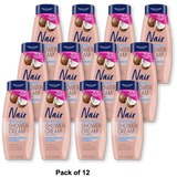 Nair Hair Remover Shower Cream Sensitive Coconut Oil 12oz (Pack of 12)