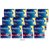 Nicoderm Cq Smoking Cessation Aid Clear Patch Step 3 With 7 Mg - 14 Ea 2.4oz (Pack of 12)
