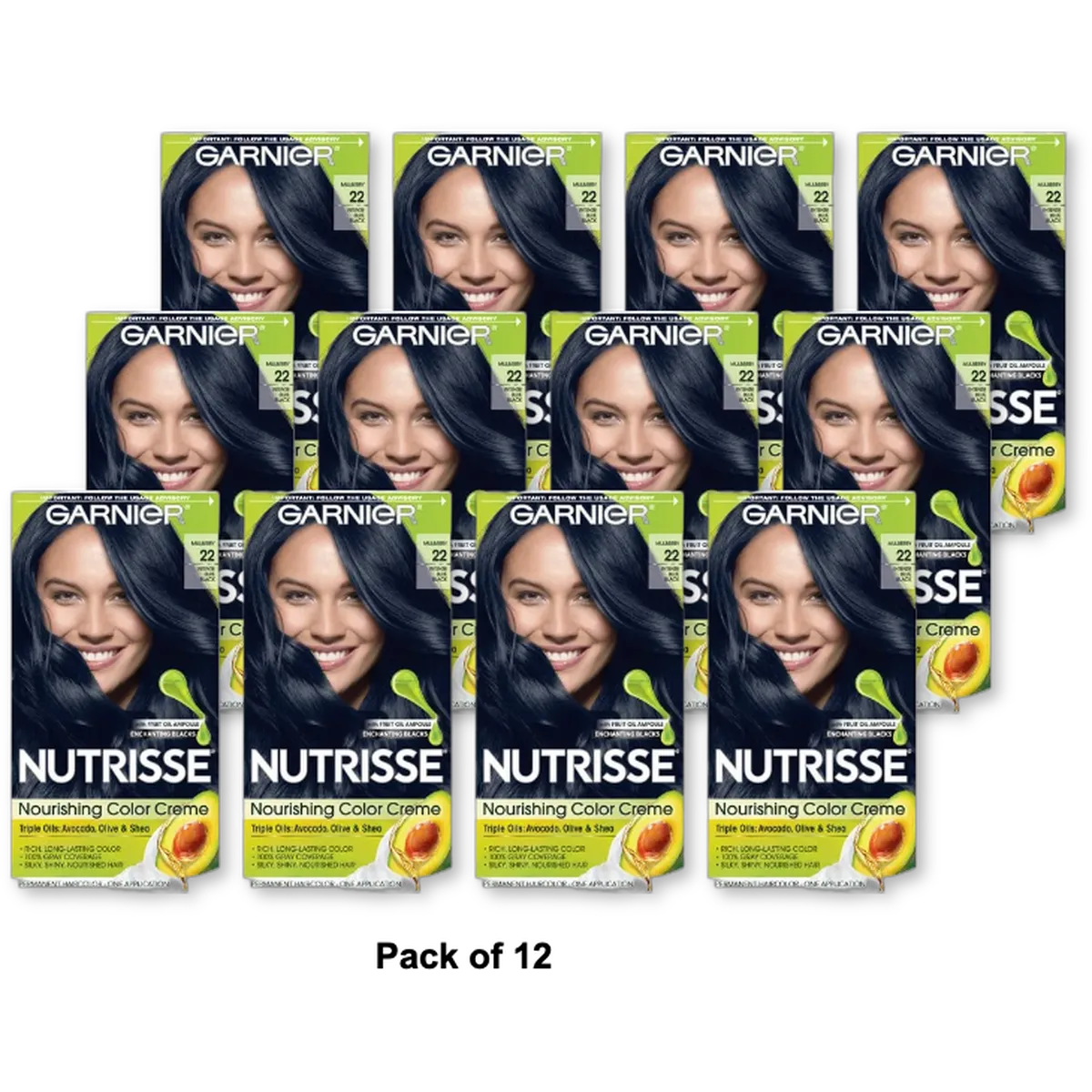 Nutrisse #22 Intense Blue/Black 2.08oz (Pack of 12)