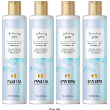 Pantene Hydrating Glow Baobab Essence Shampoo All Hair Types Sulfate &amp; Silicon 9.6Oz (Pack of 4)