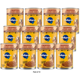 Pedigree Wet Chopped Ground Dinner Beef, Bacon & Cheese Flavor Dog Food 22oz Can (Pack of 12)