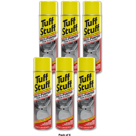 Tuff Stuff Multi Purpose Foam Cleaner for Car Detailing, 22 oz (Pack of 6)