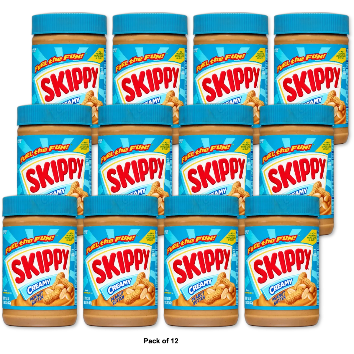 Skippy Peanut Butter Creamy 16.3 Oz (Pack of 12)
