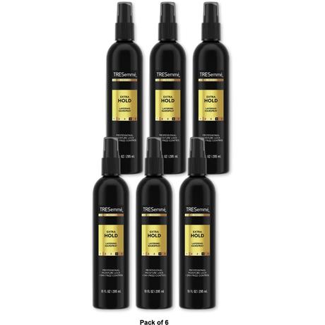 Tresemme Extra Hold Hairspray for 24-Hour Frizz Control 10 oz (Pack of 6)