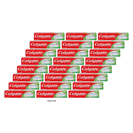 Colgate Anticavity Sparkling White Gel Fluoride Toothpaste Mint Zing 8Oz (Pack of 24)