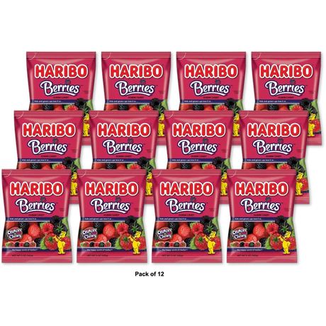 Haribo Berries Gummi Candy 5Oz (Pack of 12)