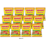 Haribo Gummi Candy Peaches 5Oz (Pack of 12)