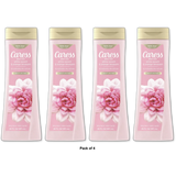 Caress Body Wash for Women Daily Silk White Peach for Dry Skin 20Oz (Pack of 4)