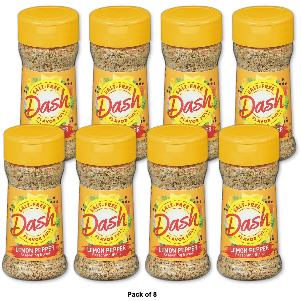 Mrs Dash Lemon Pepper Salt Free Seasoning Blend 2.5Oz (Pack of 8)