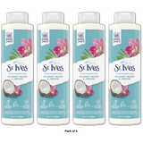 St Ives Coconut Water and Orchid Hydrating Body Wash 22Oz (Pack of 4)