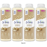 St Ives Oatmeal and Shea Butter Soothing Body Wash 22Oz (Pack of 4)
