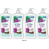 St Ives Softening Body Lotion with Coconut and Orchid 21Oz (Pack of 4)