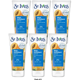 St. Ives Naturally Clear Apricot Scrub Blemish And Blackhead Control 6Oz (Pack of 6)