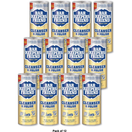 Bar Keepers Friend Multipurpose Household Cleanser And Polish 21Oz (Pack of 12)