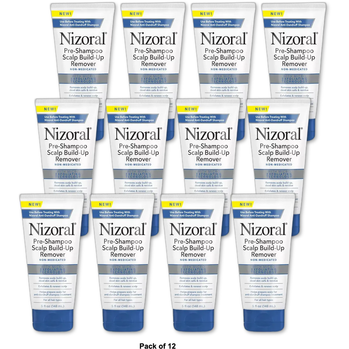Nizoral Pre Shampoo Scalp Build Up Remover 148 Ml 5oz (Pack of 12)