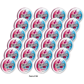 Hersheys Ice Breakers Duo Fruit Plus Cool Raspberry Mints 1.3Oz (Pack of 192)