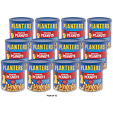 Planters Cocktail Peanuts Party Snacks 16Oz (Pack of 12)