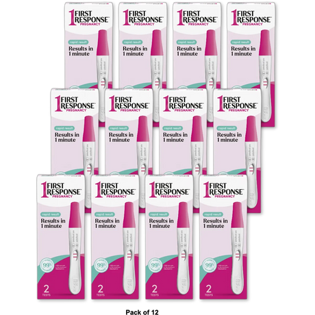 First Response Rapid Result Pregnancy Test Kit 1.6Oz (Pack of 12)