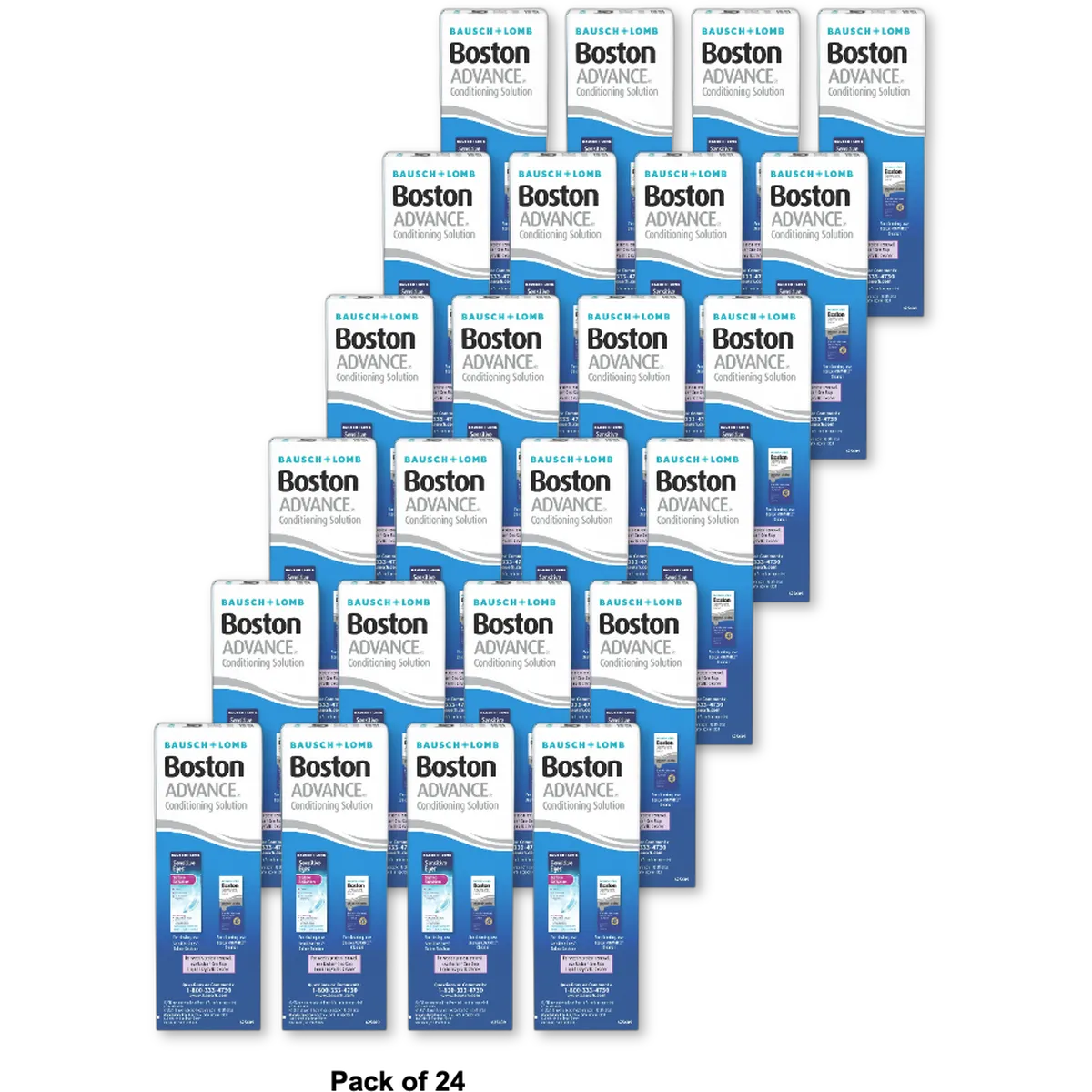 Boston Advance Comfort Formula Conditioning Solution For Contact Lens 3.5Oz (Pack of 24)