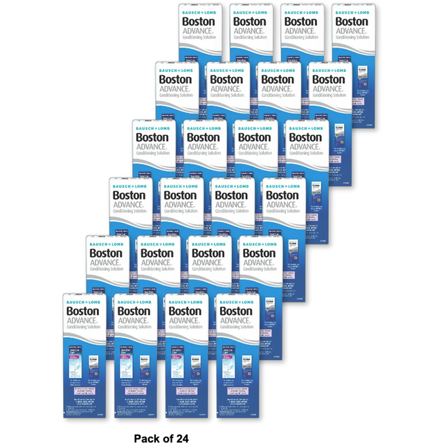 Boston Advance Comfort Formula Conditioning Solution For Contact Lens 3.5Oz (Pack of 24)