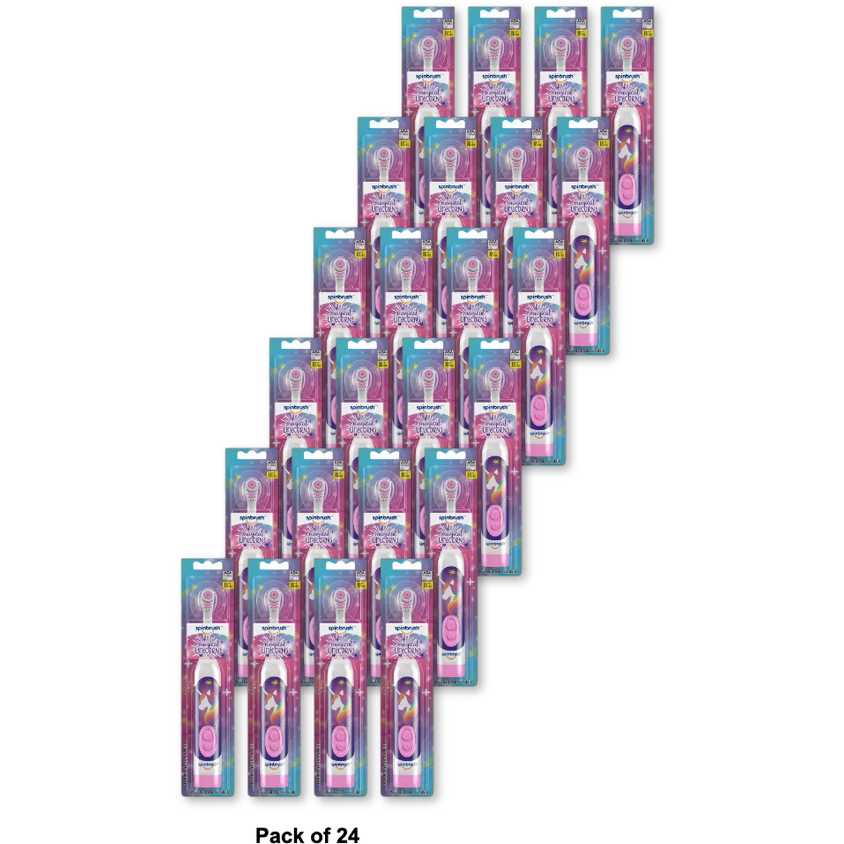 Spinbrush Kids Battery Electric Toothbrush Mermaid And Unicorn 3.35Oz(Pack of 24)