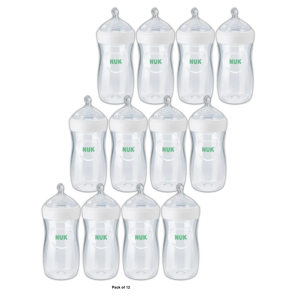 NUK Simply Natural Baby Bottle 1 Ct 8oz (Pack of 12)