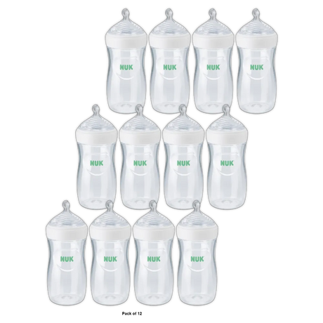 NUK Simply Natural Baby Bottle 1 Ct 8oz (Pack of 12)