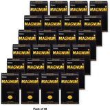 Trojan Magnum Lubricated Latex Condoms Large Size 2.11oz (Pack of 48)