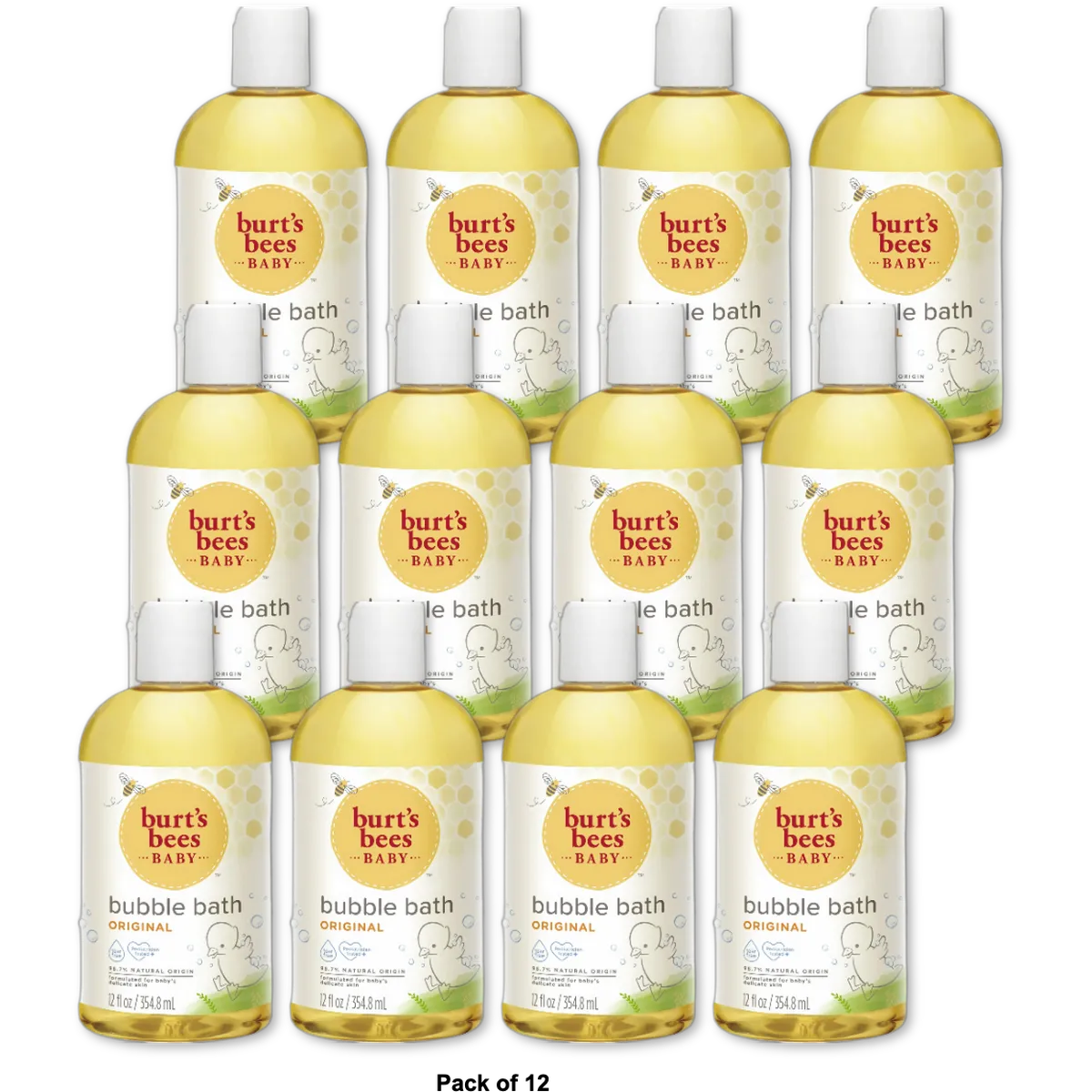 Burts Bee Baby Bubble Bath Tear Free 12Oz (Pack of 12)