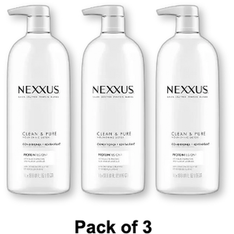 Nexxus Clean and Pure Conditioner33.8 Oz (Pack of 3)