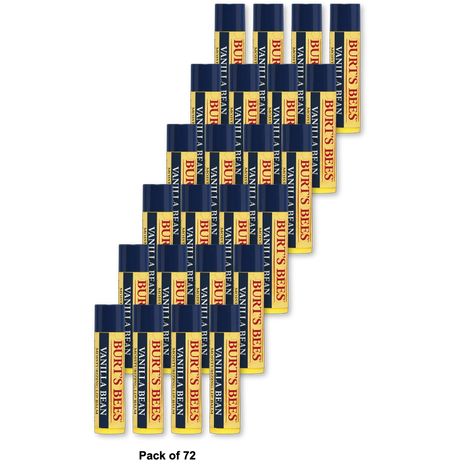 Burts Beesmoisturizing Lip Balm Vanilla Bean 0.15Oz (Pack Of 72)