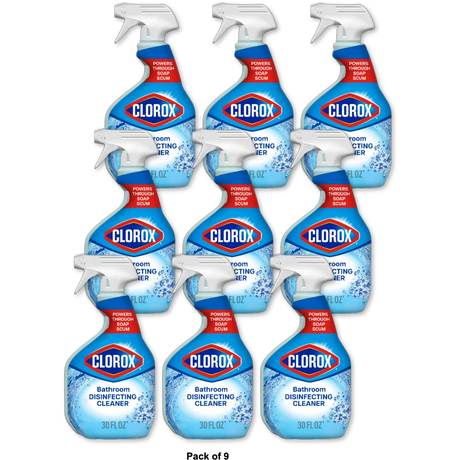 Clorox Clean Up All Purpose Cleaner with Bleach Spray Bottle Rain Clean Scent 32Oz (Pack of 9)