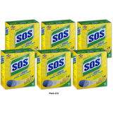 S.O.S Steel Wool Soap Pads Lemon Fresh 4.8oz (Pack of 6)