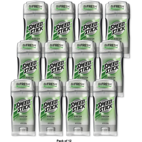 Speed Stick Active Fresh Deodorant 3Oz (Pack of 12)