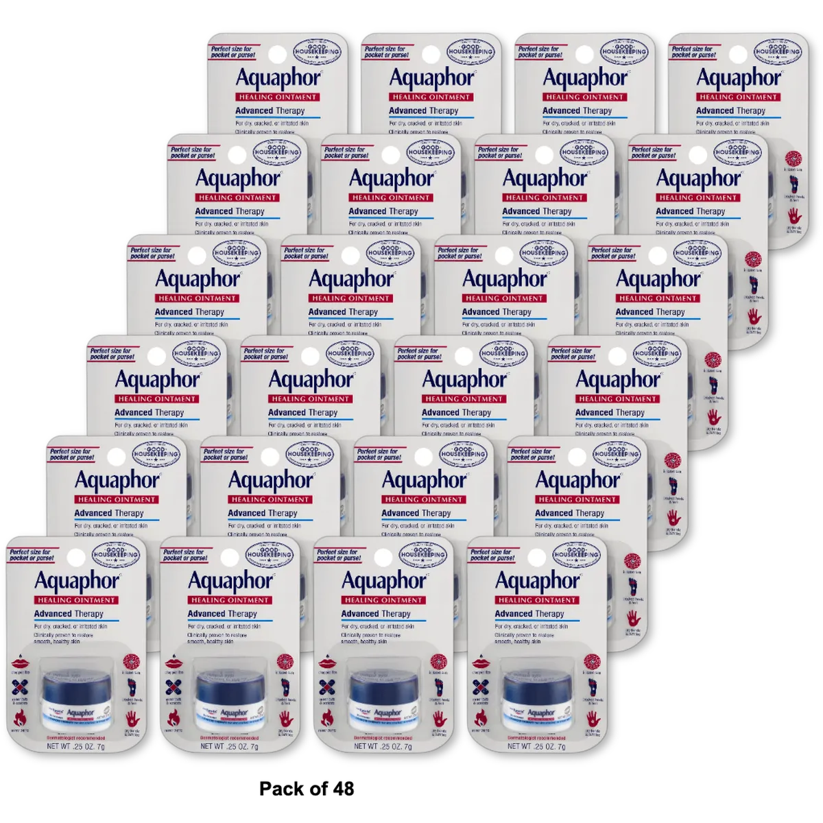 Aquaphor Advanced Therapy Healing Ointment For Skin Protectant 0.25Oz (Pack Of 48)