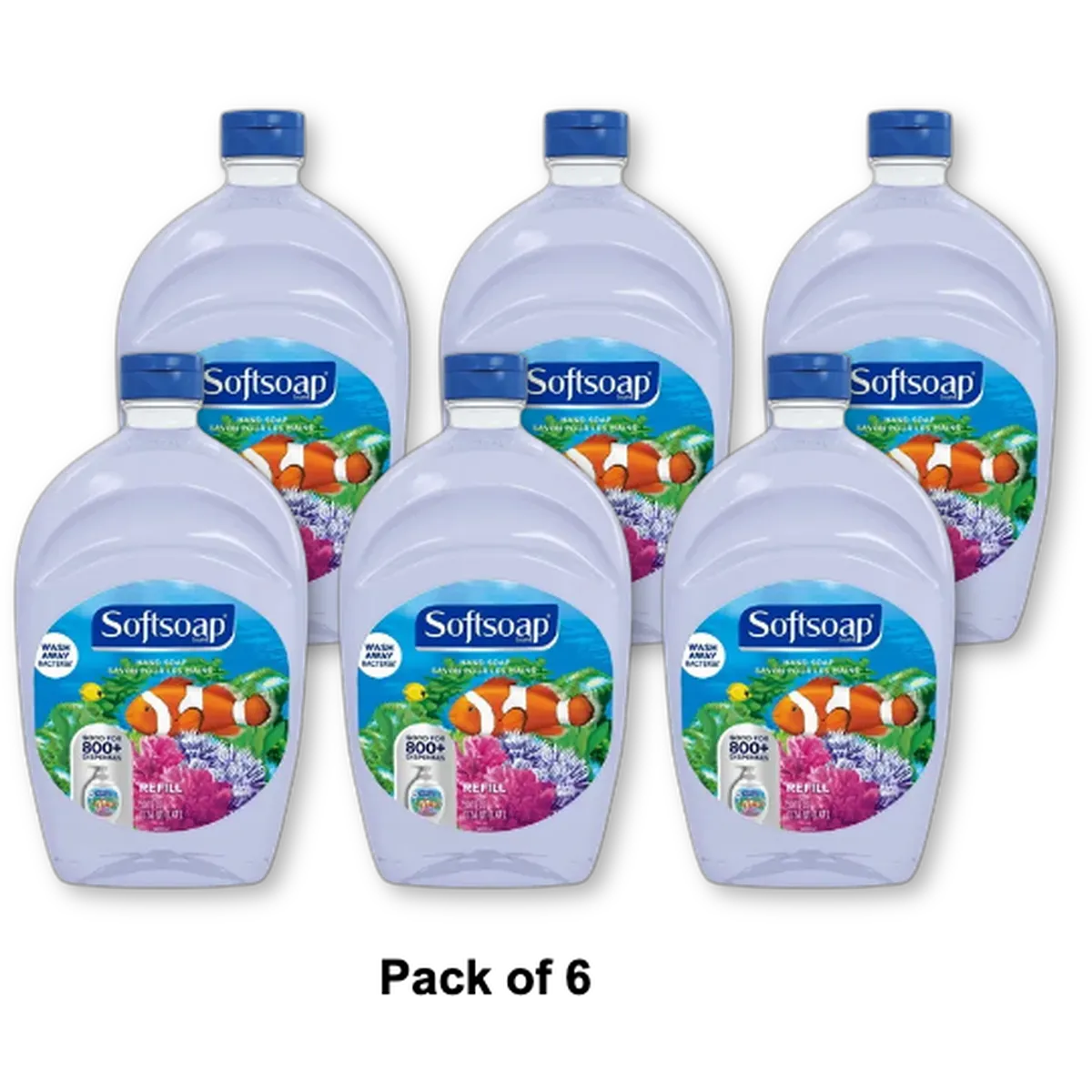 Softsoap Aquarium Liquid Hand Soap Clean 50Oz (Pack of 6)
