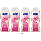 Softsoap Exfoliating Body Wash Lustrous Glow Pink Rose And Vanilla 20Oz (Pack of 4)
