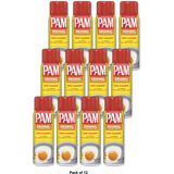 Pam The Original No-Stick Cooking Spray 6Oz (Pack of 12)