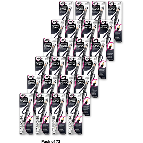Cover Girl Perfect Blend Eye Pencil Basic Black Neutral Shade #100 0.03Oz (Pack Of 72)