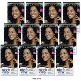 Clairol Nice & Easy Permanent Color 2 Black Hair Color 1 Application 1.86Oz (Pack of 12)