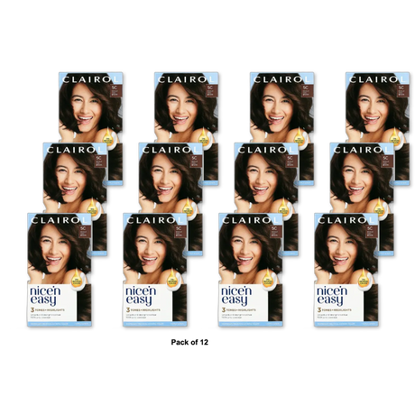 Clairol Nice & Easy Permanent Hair Color 5C Medium Cool Brown 6.26Oz (Pack of 12)