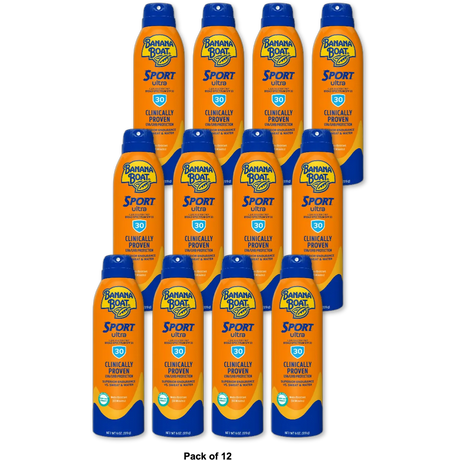 Banana Boat Ultra Mist Sport Performance Continuous Spray Sunscreen Spf 306Oz (Pack of 12)