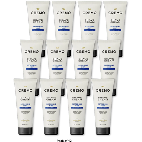 Cremo Concentrated Shave Cream Cooling Refreshing Mint 6Oz (Pack of 12)