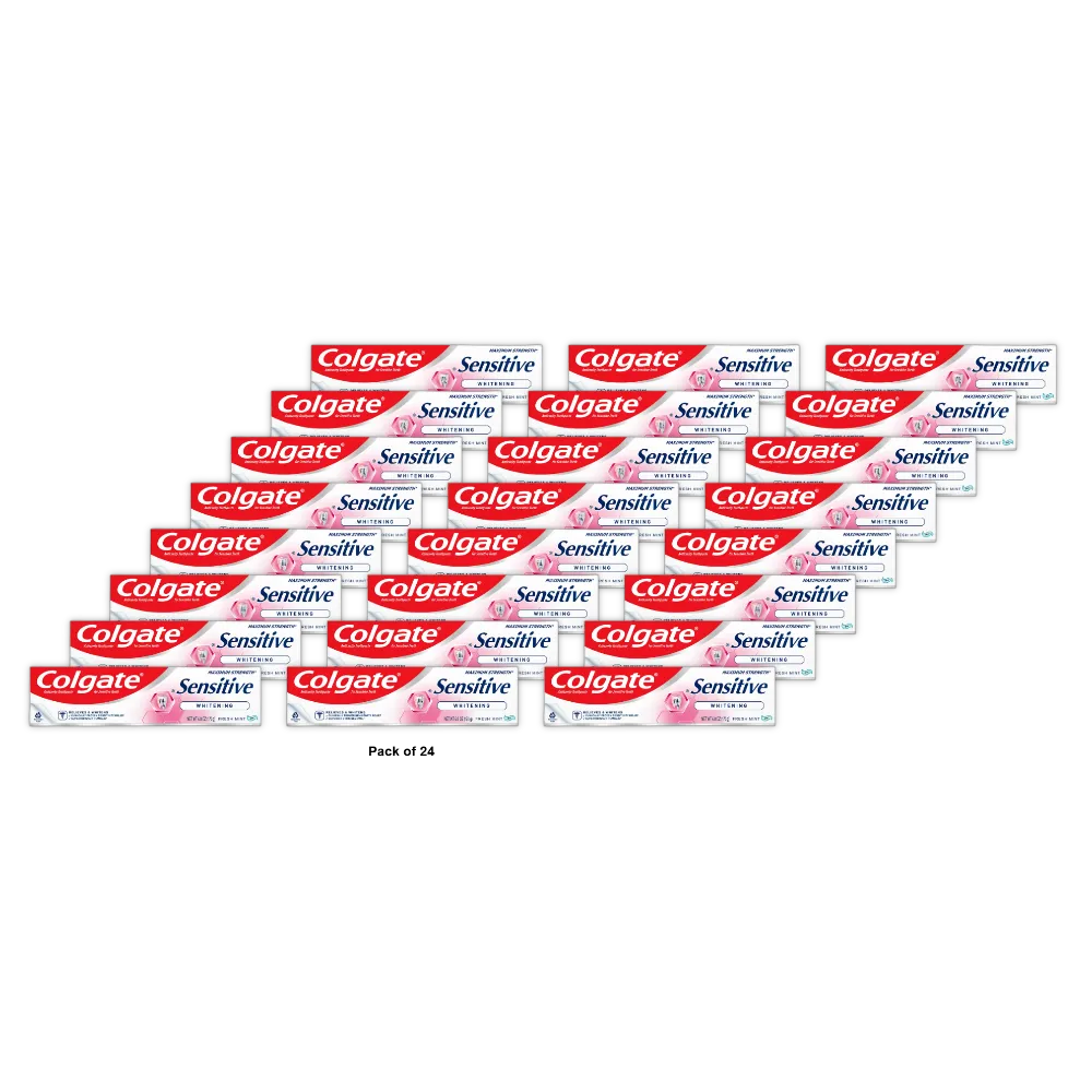 Colgate Sensitive Maximum Strength Sensitive Whitening Toothpaste 6 Oz (Pack of 24)