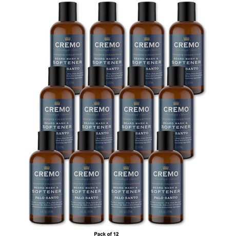 Cremo Palo Santo 2 in 1 Beard Wash and Softener 6Oz (Pack of 12)
