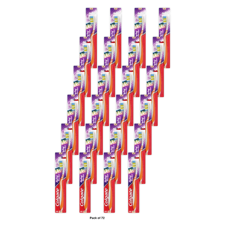 Colgate Wave Zig Zag Toothbrush, Soft 4.8 Oz (Pack of 72)