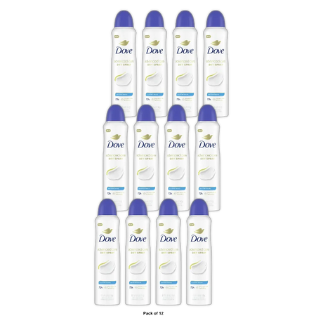 Dove Advanced Care Long Lasting Women s Antiperspirant Deodorant Dry Spray Flor 3.8 oz (Pack of 12)