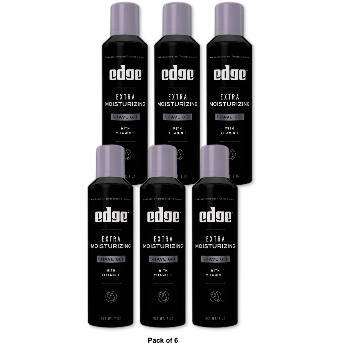 Edge Shave Gel Extra Moisturizing With Vitamin E7Oz (Pack of 6)